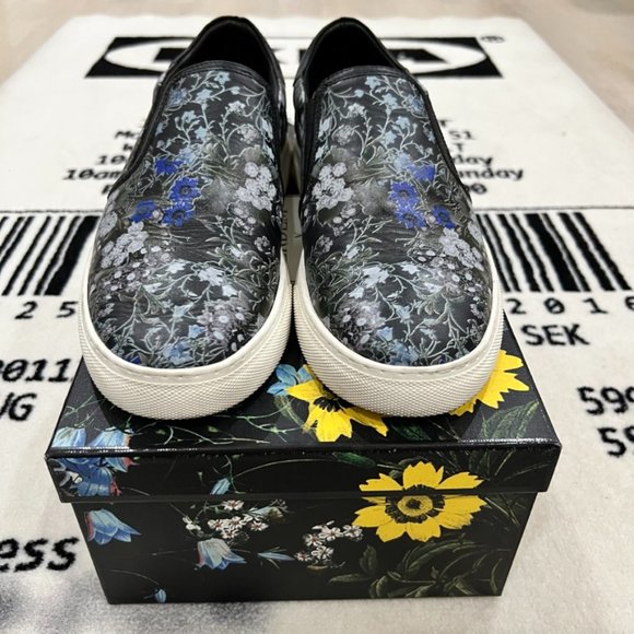 Erdem X H&M Floral Slip On Leather Shoes - Picture 3 of 7